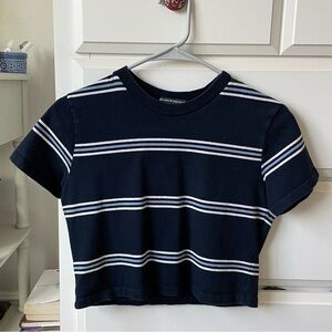Brandy melville striped crop top